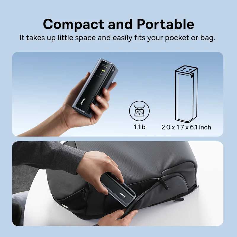 Фотография №4 товара Baseus 145 Вт Power Bank 20800 мАч Dual USB A