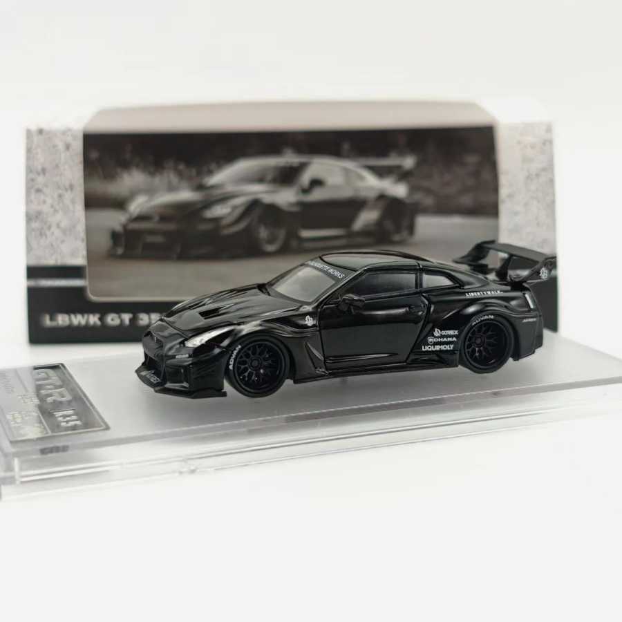 PM 1:64 Nissan Skyrim R35 Модель GTR LBWK черный Коллекционная модель автомобилей из сплава Играйте в транспортные средства и модели