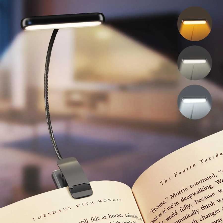 14 светодиодных ламп для чтения, USB-перезаряжаемая лампа для чтения, теплый/холодный белый свет, дневной свет, портативная, гибкая, с удобным креплением, ночная лампа для чтения Внутреннее освещение