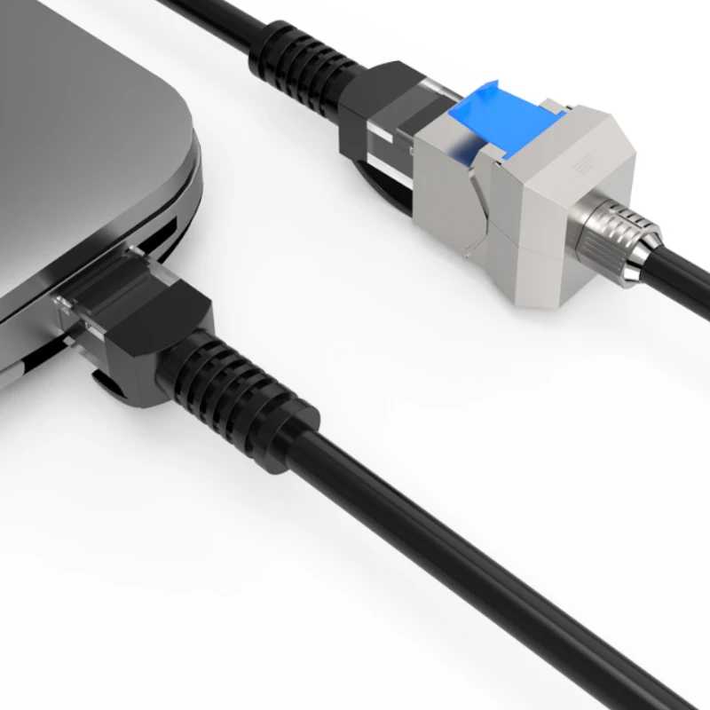 Фотография №5 товара Модуль Keystone Jack RJ45 CAT8 Cat7 CAT6A без инструментов STP,