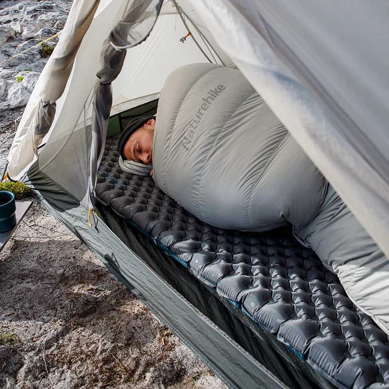 Фотография №3 товара Надувной коврик для кемпинга Naturehike, сверхлегкий спальный коврик 3,5 R-Value,
