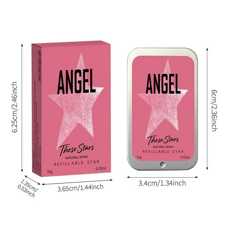 Твердый парфюмерный крем Angel Star, портативный многоразовый ароматный бальзам, освежающий стойкий ароматный бальзам Woody, подарок для женщин Парфюм
