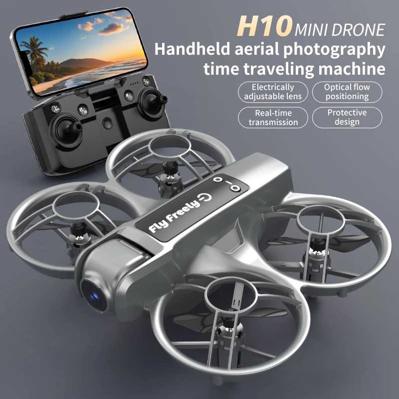 Фотография №4 товара НОВЫЙ мини-дрон H10, профессиональный 4K HD аэрофотосъемка, самолет с дистанционным