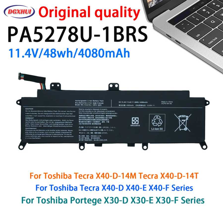 НОВЫЙ аккумулятор PA5278U-1BRS для Toshiba Port&eacute;g&eacute; X30-D-123 X30-E X30-F Tecra X40-D-14M X40-D-11F X40-D-145 X40-E X40-F PA5278U Аксессуары для ноутбуков