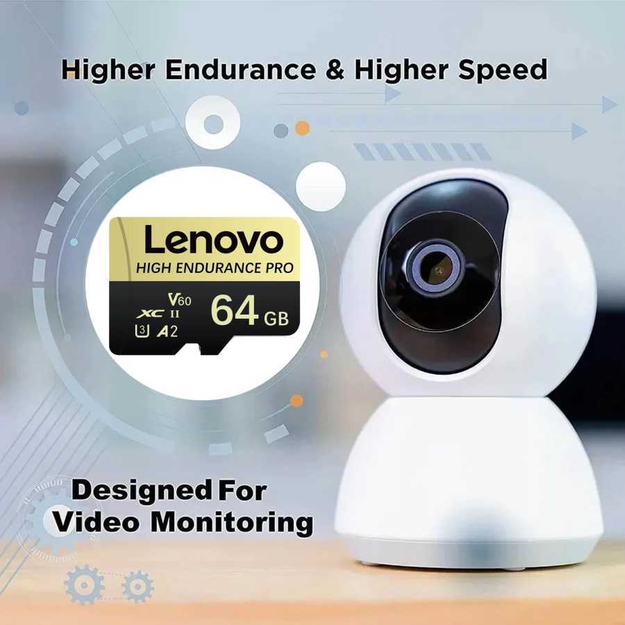 Фотография №2 товара Карта памяти Lenovo SD, 1 ТБ, высокоскоростная флэш-карта TF, 4K