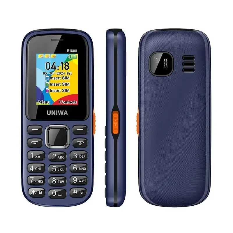 Фотография №4 товара UNIWAE1808 Функция телефона 3 SIM-карты 3, режим ожидания, беспроводной радиофонарик,