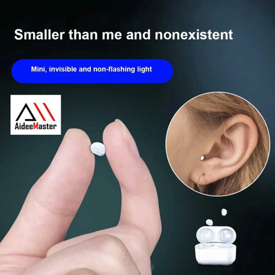 Невидимые наушники AideeMaster, мини-наушники Bluetooth TWS, беспроводные сенсорные игровые наушники-вкладыши с шумоподавлением, спортивная гарнитура Портативное аудио и видео
