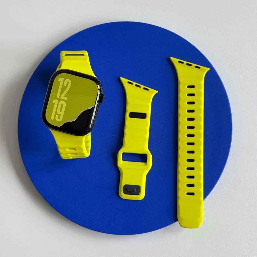 Силиконовый спортивный ремешок для Apple Watch Band Ultra 49 мм, 40 мм, 41 мм, 44 мм, 45 мм, 46 мм, браслет для iWatch Series 11, 10, 9, 8, 7, 6, 5, SE Аксессуары для часов