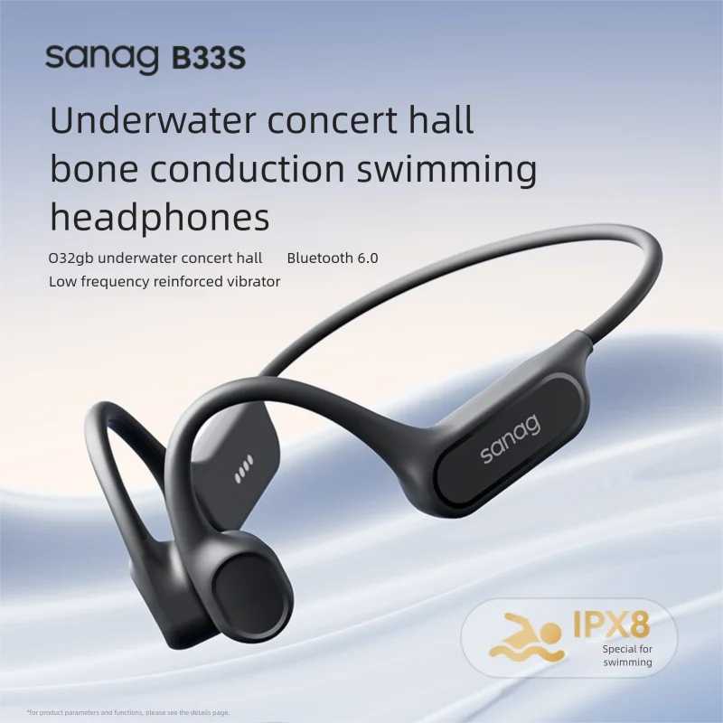 Фотография №5 товара Sanag B33S Bluetooth наушники с костной проводимостью с открытым ухом