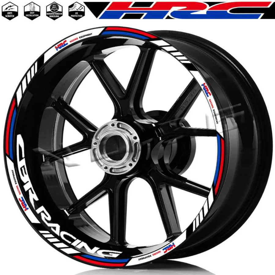 Для CBR 1100 CBR1000RR 600RR 125 CBR650/500/300/250 R наклейка на обод колеса мотоцикла, полосатая наклейка, лента, аксессуары Украшения, очистка и защита