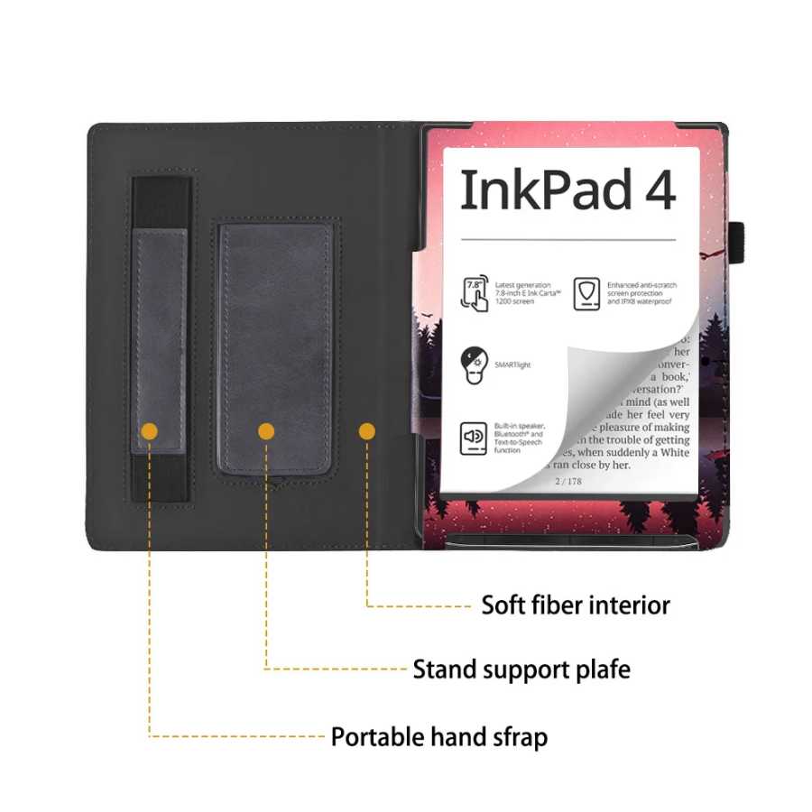 Фотография №2 товара Чернильная подставка для Pocketbook 743 Inkpad 4, цветная подставка InkPad