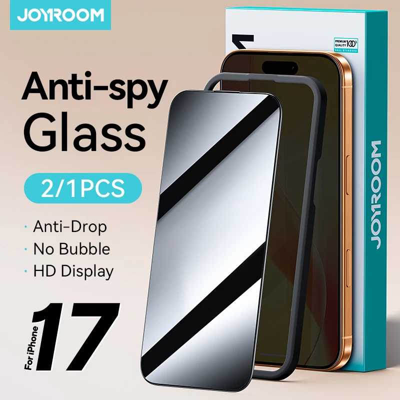 Защитное стекло Joyroom (1/2 шт.) для iPhone 17 Pro Max, антишпионское, с функцией приватности, для iPhone 17 Pro, 17 Air, закаленное стекло Защитная пленка для мобильного телефона