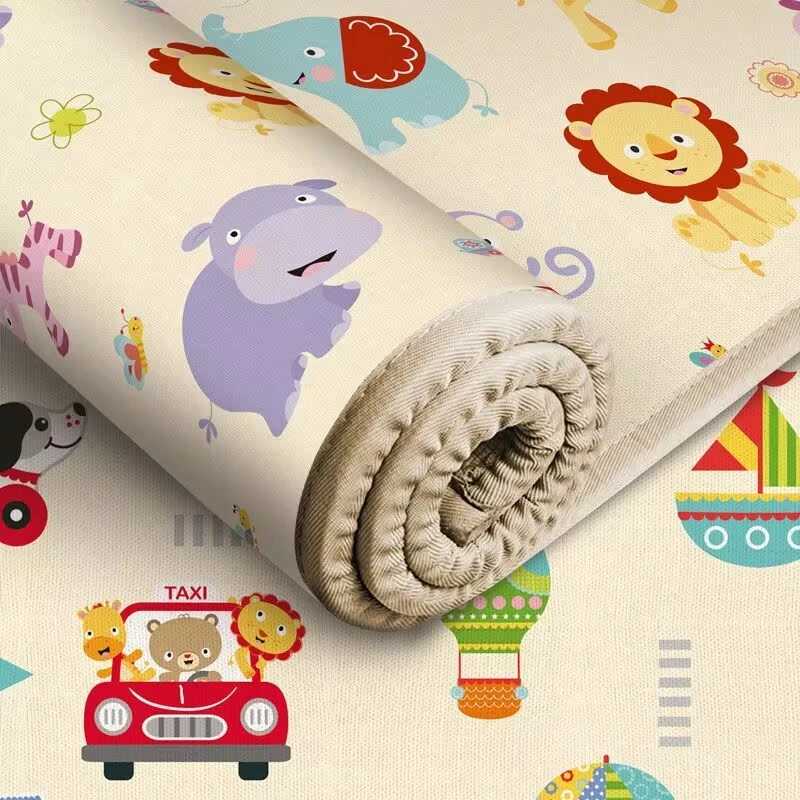 200x180/180x150/180x120 см игровой коврик для детей толстый защитный коврик дружелюбные игровые коврики для ползания складной коврик ковер игровой коврик Прогулки и досуг