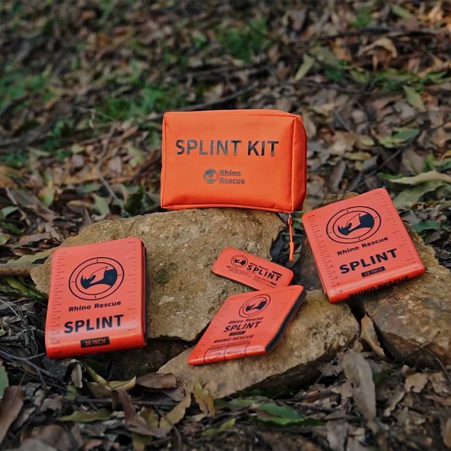 Rhino Rescue Набор спасательных шин Rhino, многоразовые боевые первичные медицинские тактические поля для выживания Аварийные средства безопасности