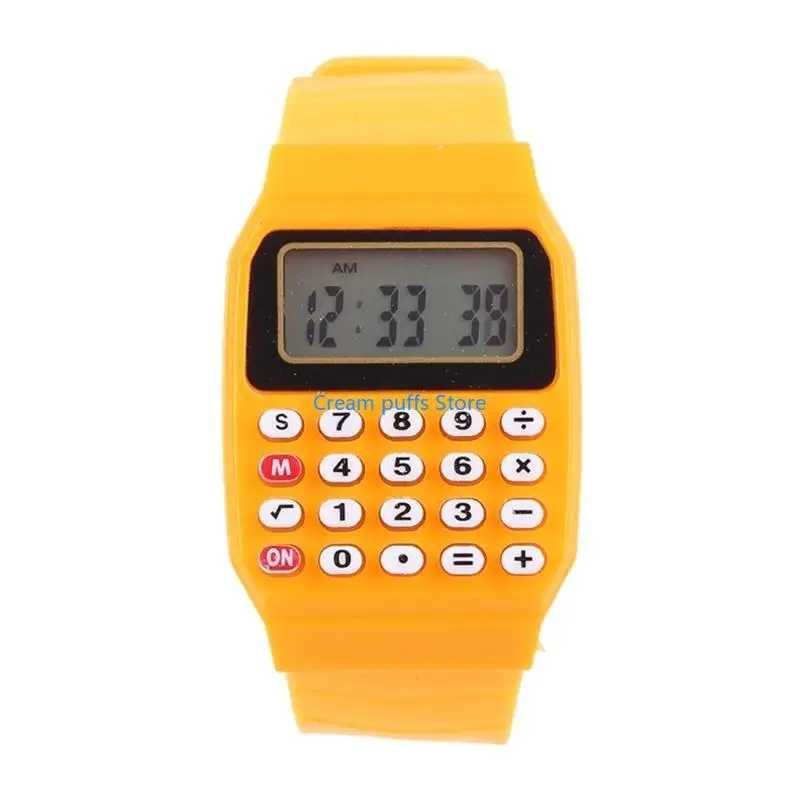 50L Fashion Child Child Silicone Date Multi-Upurpose Electronic Calculator Watch Watch Мужские часы