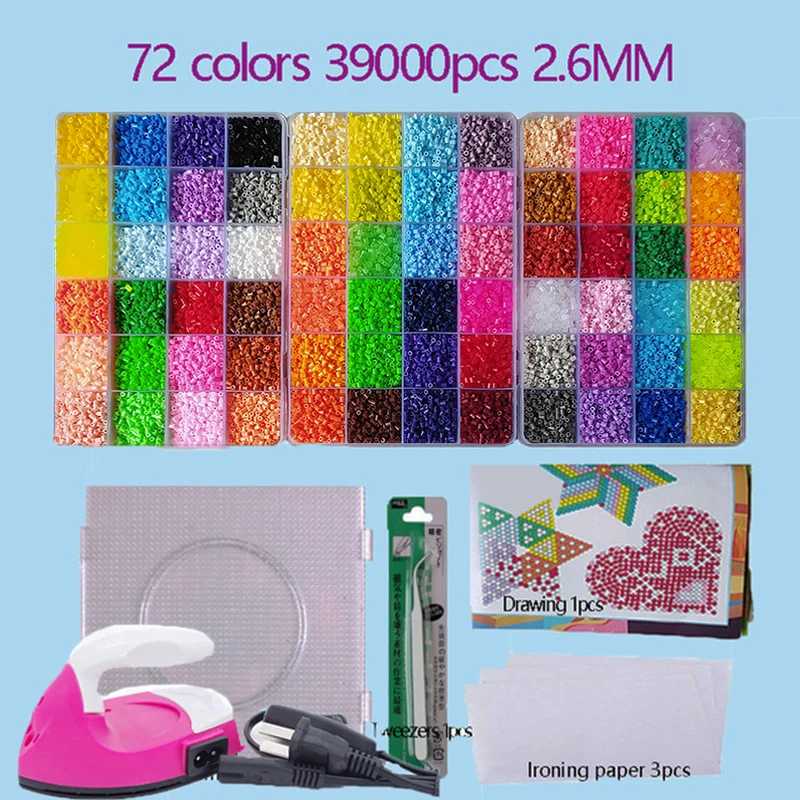 термомозаика бусины Набор Бусин Perler Hama 2,6 мм, 3D пазл, железные бусины, игрушка для детей, креативное ремесло ручной работы, подарочные бусины-предохранители &laquo;сделай сам&raquo; с большой пегдоской Игры и головоломки
