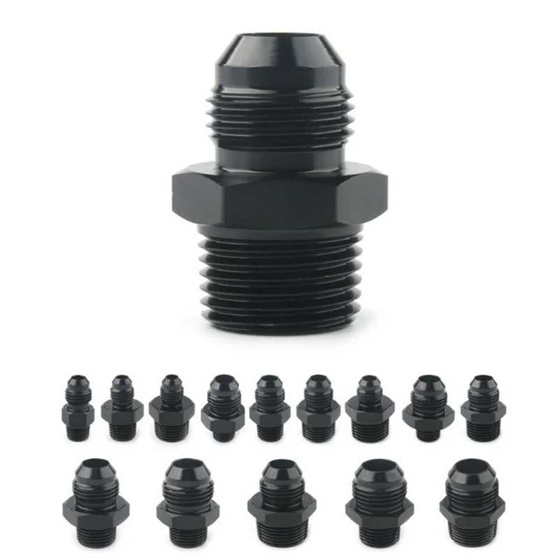 AN4 AN6 AN8 AN10 AN12 до 1/8 1/4 3/8 1/2 3/4 NPT Адаптер с масляным охлаждением Универсальный прямой переходник для топливного шланга Фитинг с резьбой для труб Двигатели и детали двигателя