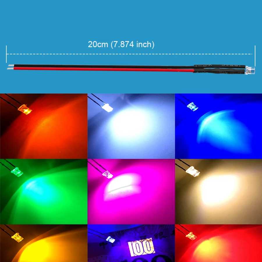 Фотография №5 товара 10 шт. 3 мм 5 мм плоские светодиодные постоянные 5