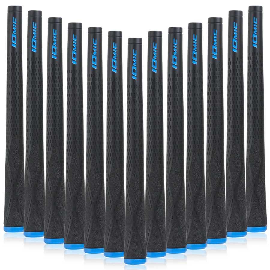 Ручка для гольфа IOMIC M60, Sticky 2.3 Standard, без подсветки, Platinum Grey, Series Sticky Grip, Основание: Platinum Grey, Конец: Черный Спортивные ракетки
