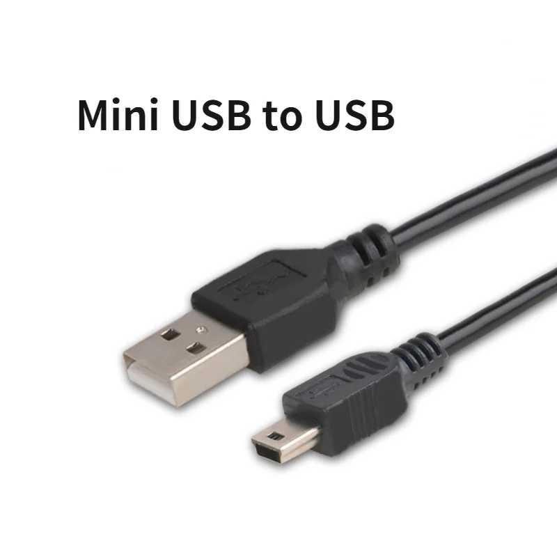 1 шт. черный кабель USB 2.0 к мини-USB 5-контактный мини-USB к USB для MP3 MP4-плеер автомобильный видеорегистратор GPS цифровая камера Аксессуары и запчасти