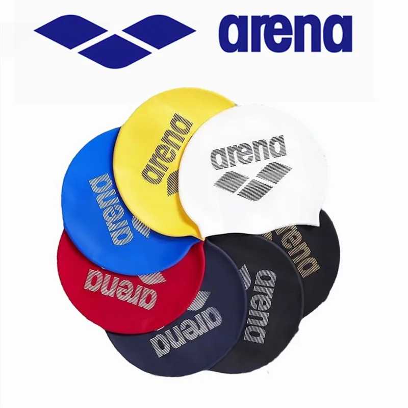 ARENA модная водонепроницаемая силиконовая шапочка для плавания, профессиональная тренировочная шапочка для плавания унисекс для соревнований Водные виды спорта