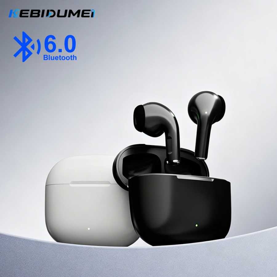 Наушники KEBIDUMEI In Ear Bluetooth 6.0, беспроводные наушники с временем работы 35 часов, с зарядным чехлом, наушники-вкладыши для занятий спортом и прослушивания музыки Портативное аудио и видео