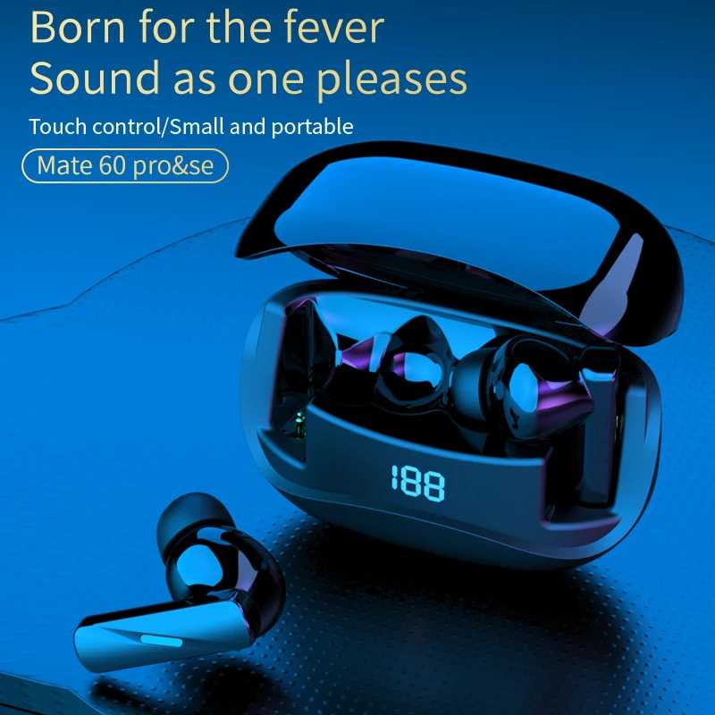 MT60 ANC наушники Bluetooth 5,3 с активным шумоподавлением беспроводные наушники ENC спортивная гарнитура-вкладыши HD-вызов HIFI музыкальные наушники Портативное аудио и видео