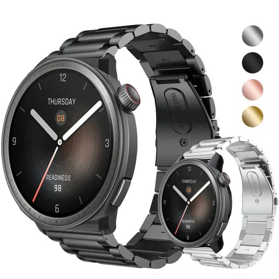 Ремешок-браслет для часов 22 мм для умных часов Amazfit Balance, ремешок из нержавеющей стали для Huami Amazfit Balance, металлический браслет Correa Аксессуары для часов