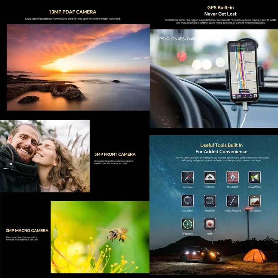 Фотография №4 товара Прочный смартфон Oukitel WP23 Plus 4G Android 14 6,52 дюйма
