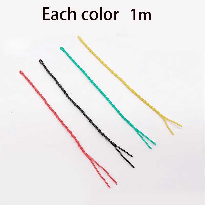 Фотография №1 товара Силиконовый провод 30AWG, желтый/зеленый/черный/красный кабель для дистанционного управления камерой FPV
