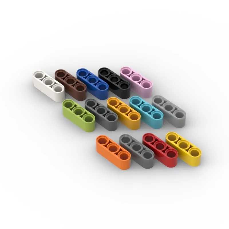 20 шт., детали MOC 32523 41482 высокотехнологичный подъемный луч, 1x3 толстые Совместимые Кирпичи, конструктор &laquo;сделай сам&raquo;, Детские частицы, игрушка-мозг, подарок Конструкторы