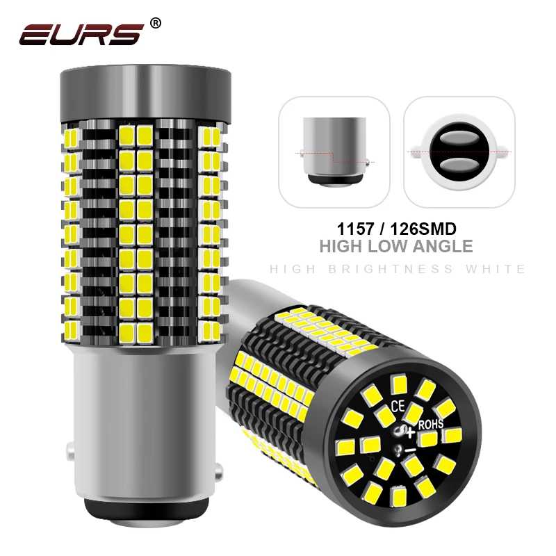 1X P21/5W Led 1157 BAY15D Автомобильный фонарь 1156 P21W Ba15S Bau15s T20 7440 7443 Автоматический фонарь заднего хода стоп-сигнала поворота Белый Красный Янтарный 12 В Автомобильные фары