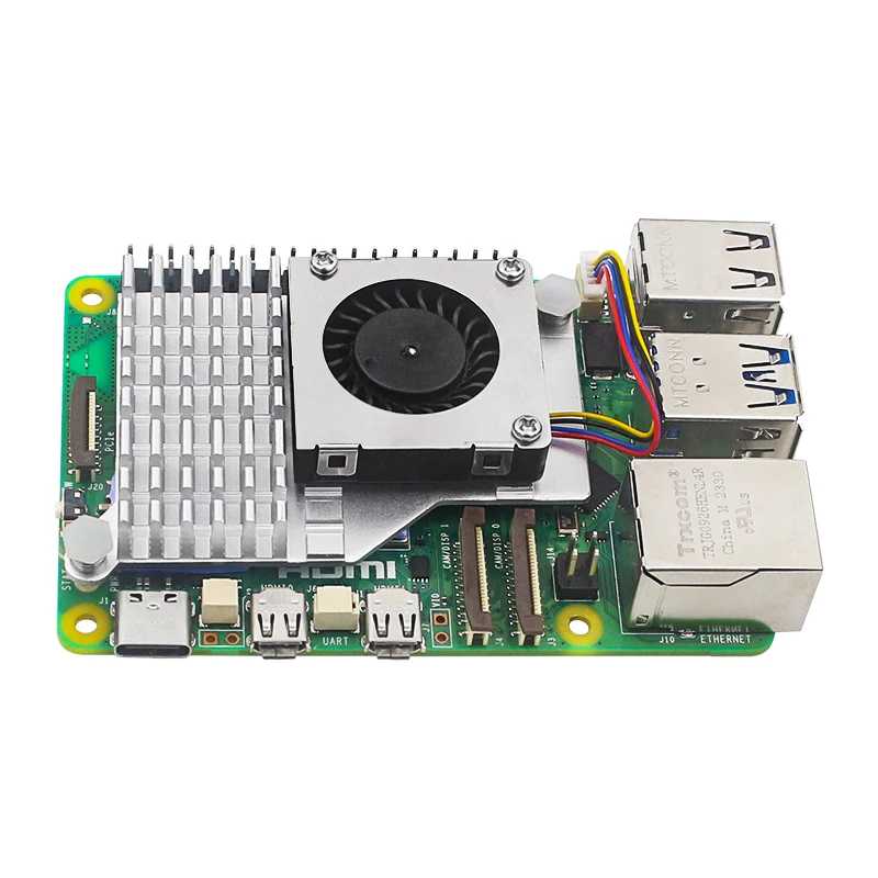Фотография №3 товара Активный охладитель Raspberry Pi 5, алюминиевый радиатор, ШИМ-вентилятор, регулируемая скорость,