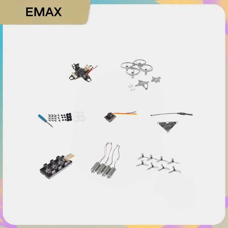 Комплектующие EMAX Tinyhawk Lite FPV DIY: рама, камера, видеопередатчик, пропеллеры, моторы, зарядное устройство, винты, набор для самостоятельной сборки и ремонта для радиоуправляемых дронов Радиоуправляемые игрушки