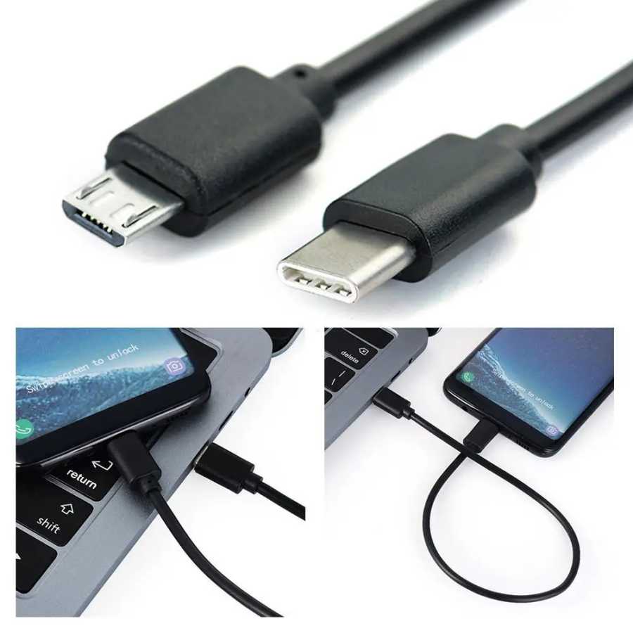 Тип C (USB-C) к Micro USB Male Sync Charge OTG ЗАРЯДНОЕ УСТРОЙСТВО Кабель-адаптер для телефона Huawei Samsung Usbc Wire Аксессуары для мобильных телефонов