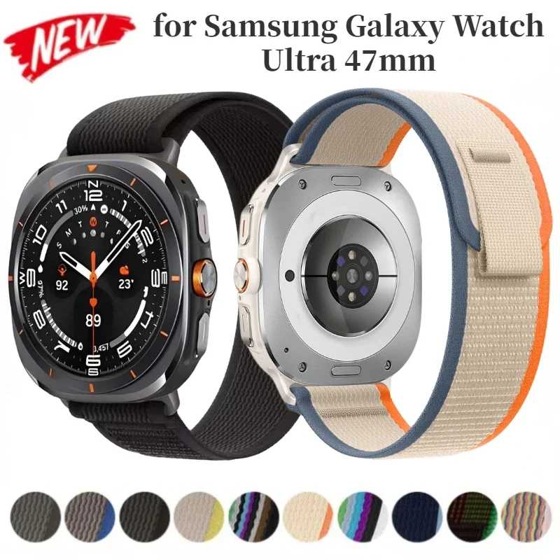 Официальный ремешок No Gap Trail Loop для Samsung Galaxy Watch 8 Ultra 47 мм, нейлоновый ремешок-браслет для Galaxy Watch Ultra 47 мм Аксессуары для часов
