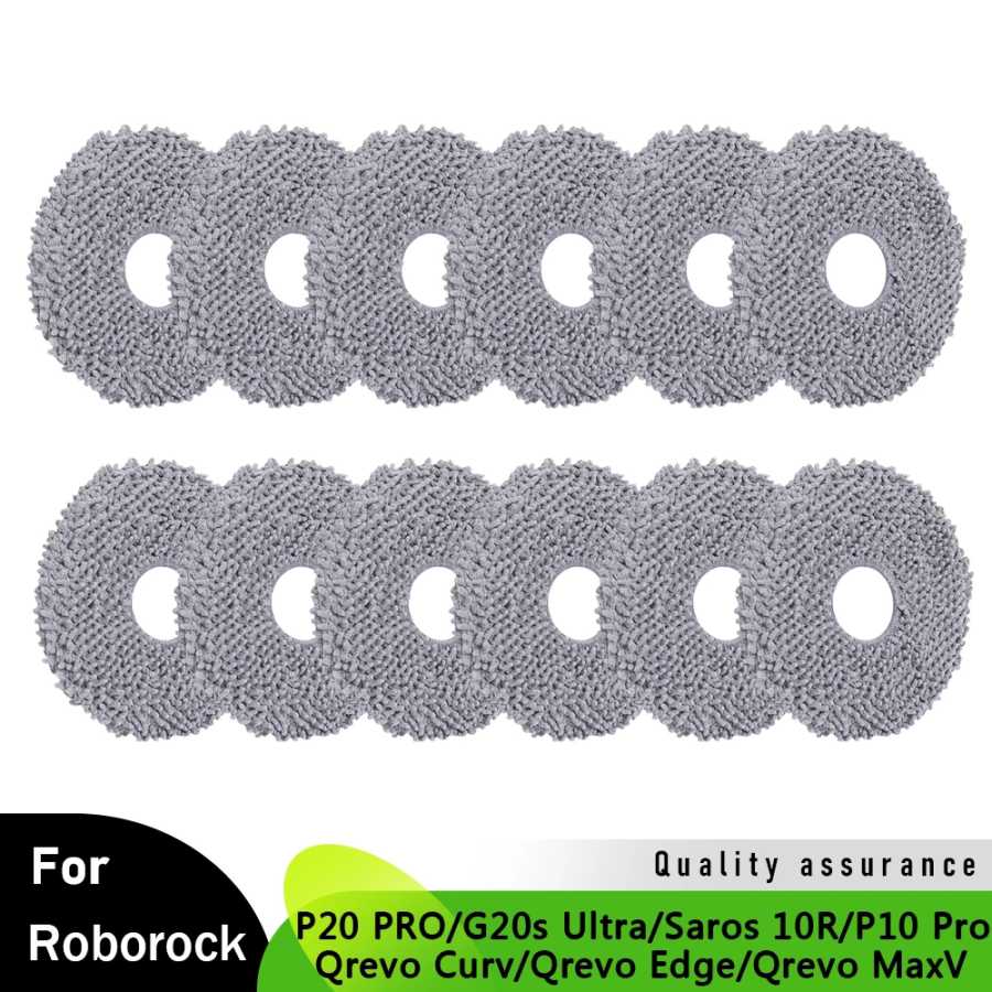 Тряпка для уборки для роботов-пылесосов Roborock G20S Ultra/P10 Pro/P20 PRO/Saros 10/Saros 10R/Saros Z70/Qrevo Curv/Qrevo MaxV/Qrevo Edge/G30 Space 
