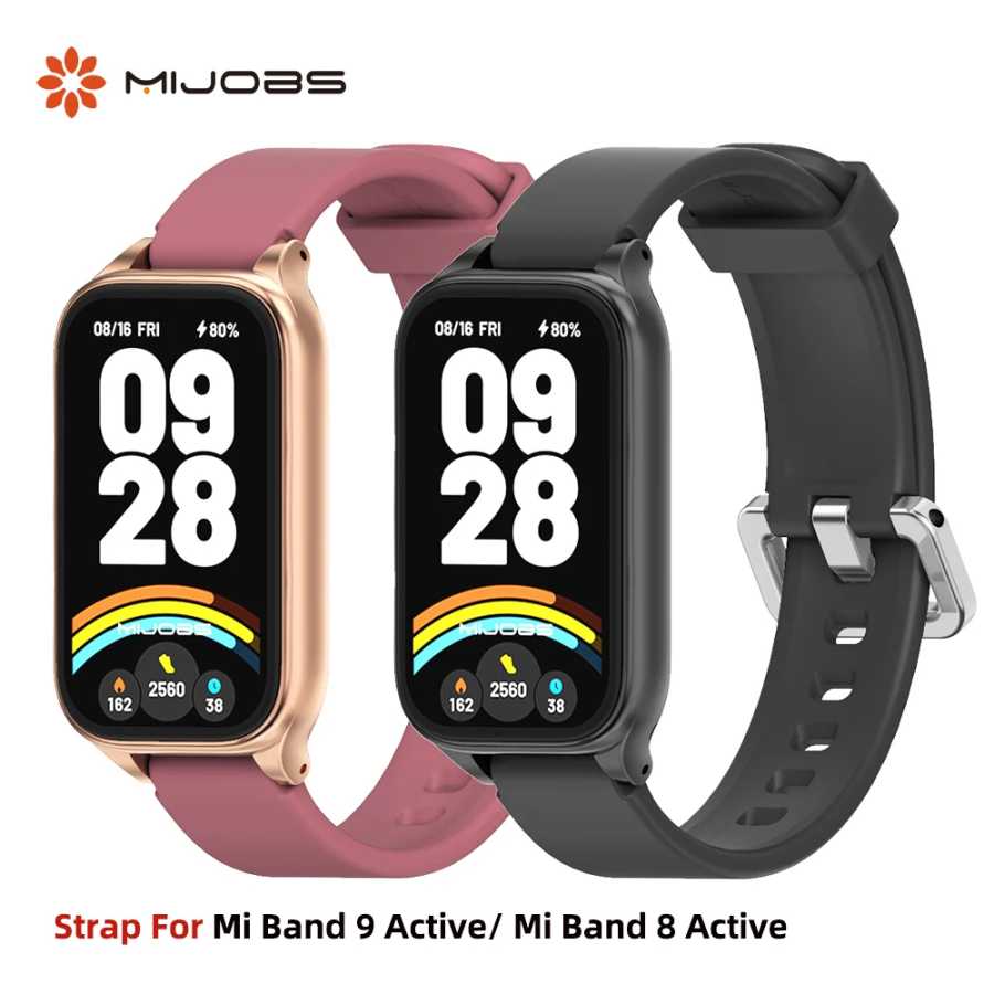 Ремешок для Mi Band 9 Active ремешок для часов Mi Band 8 Active 9 активный силиконовый браслет для Mi Band 9 Active Smartband аксессуары Умная электроника