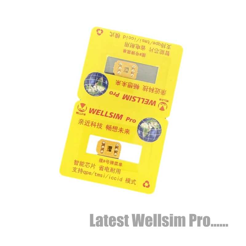 2 шт./лот Wellsim Pro V4.1 2025 Последняя версия с режимом QPE MEP Way для iPhone 16 15 14 13 12 11 X 8 7 SIM-карты и аксессуары