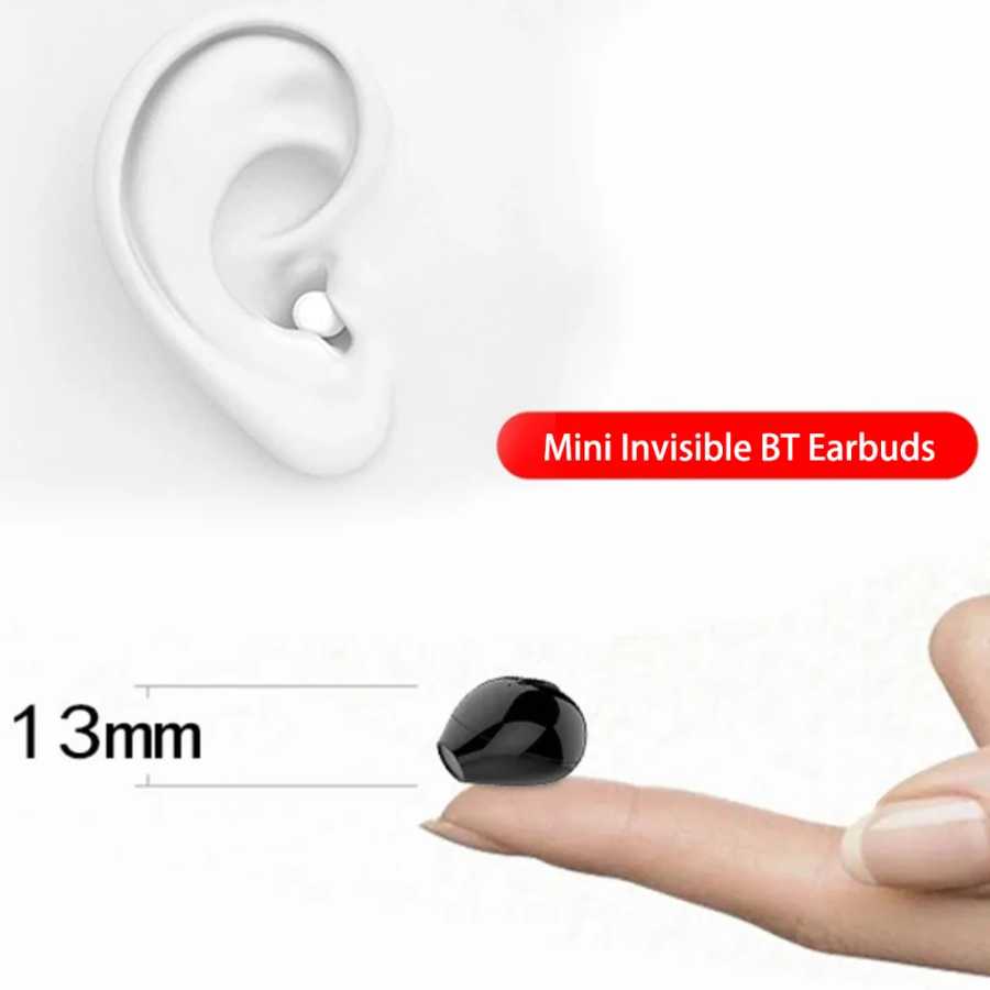 Фотография №2 товара Невидимые наушники AideeMaster, мини-наушники Bluetooth TWS, беспроводные сенсорные игровые наушники-вкладыши