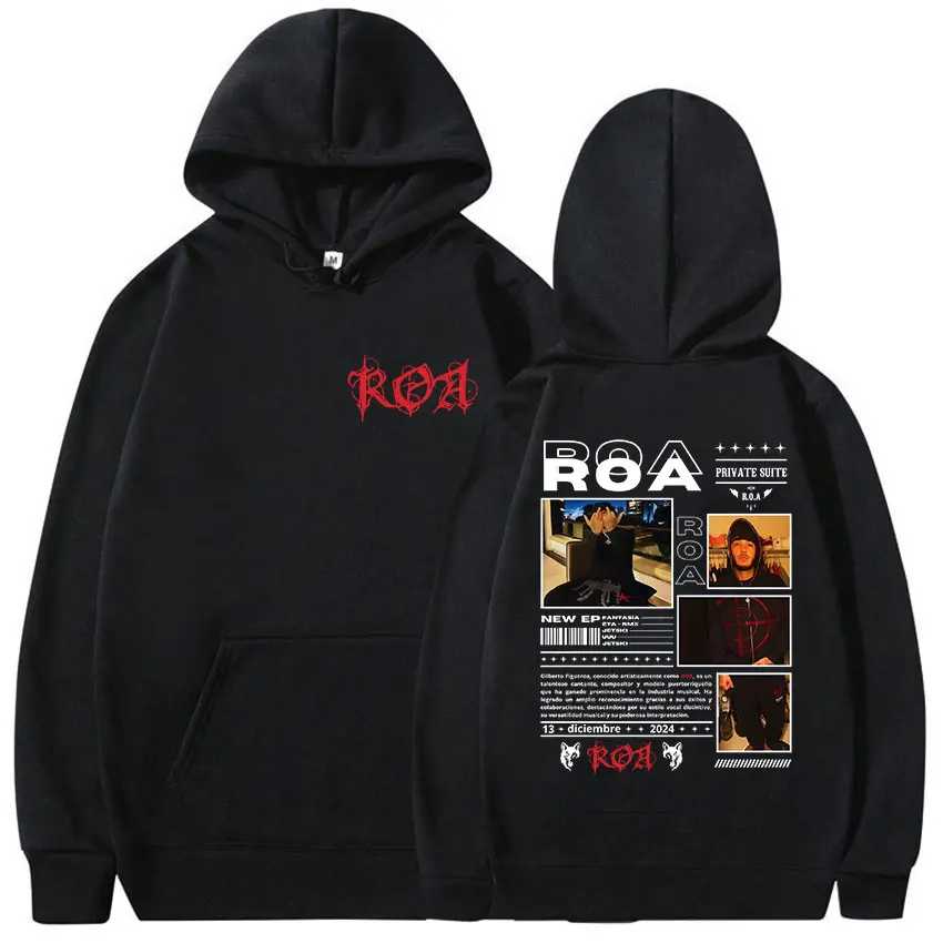 Рэпер ROA Tour Album Graphic Merch Толстовка Мужская Одежда Рок Хип-Хоп Готический Пуловер Толстовка Модные Ретро Толстовки С Длинным Рукавом Толстовки и свитшоты
