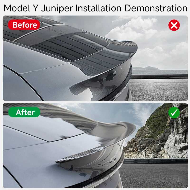 Фотография №5 товара Спойлер для Tesla Model Y Juniper, аксессуары, спойлеры-крылья для Tesla