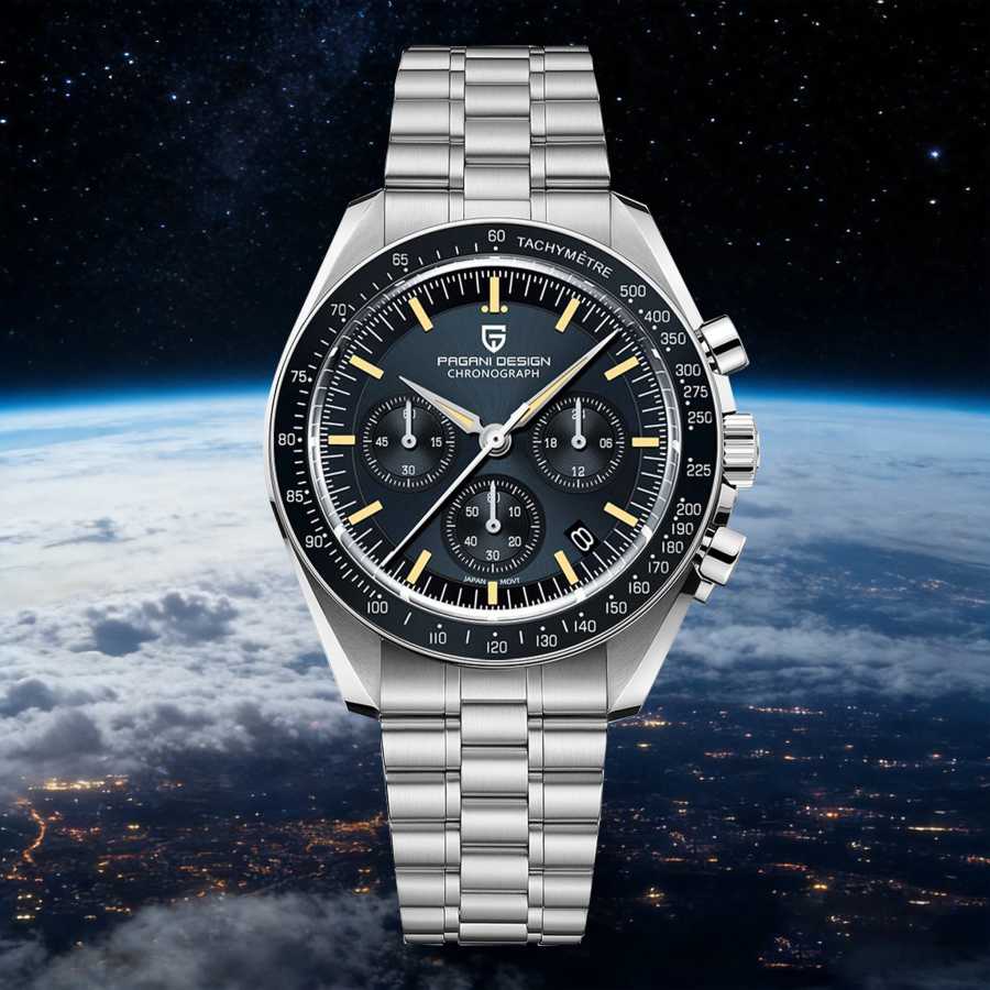 Новые часы PAGANI DESIGN 2026: Ретро-хронограф класса люкс в стиле CK2998 Moon Watch для мужчин, кварцевые, из нержавеющей стали, спортивные Мужские часы