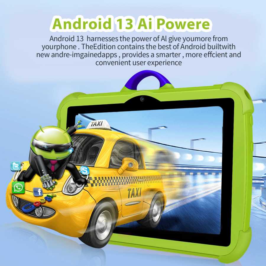 Фотография №3 товара Новые 5G WIFI 7-дюймовые детские планшеты на базе Android, четырехъядерный