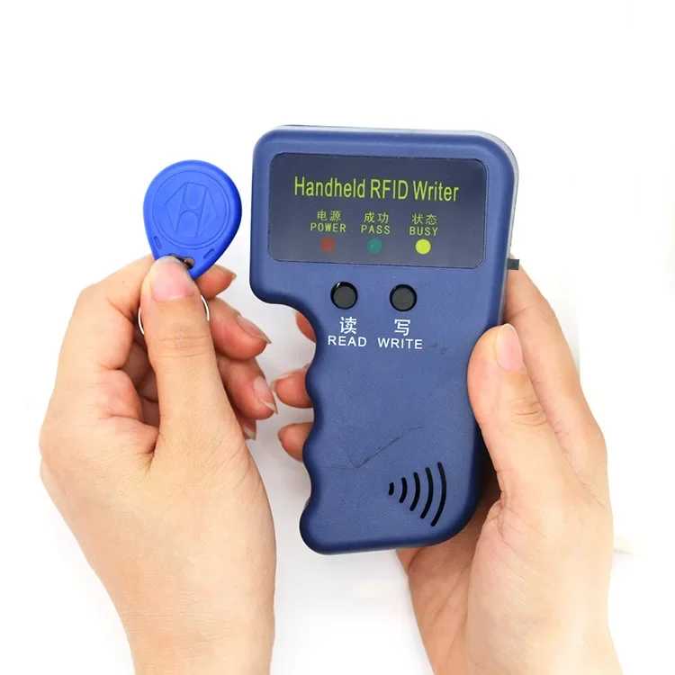 Фотография №1 товара Повторительный портативный 125 кГц EM4100 5200 RFID-писатель идентификационных карт, копир,