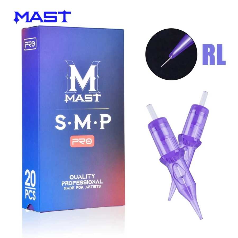 Mast PRO Картриджи с Иглами для Татуировки SMP Арт-Макияж Иглы 1RL 3RL Круглый Лайнер Перманентный Макияж для Татуировки век и губ Татуировки и боди-арт