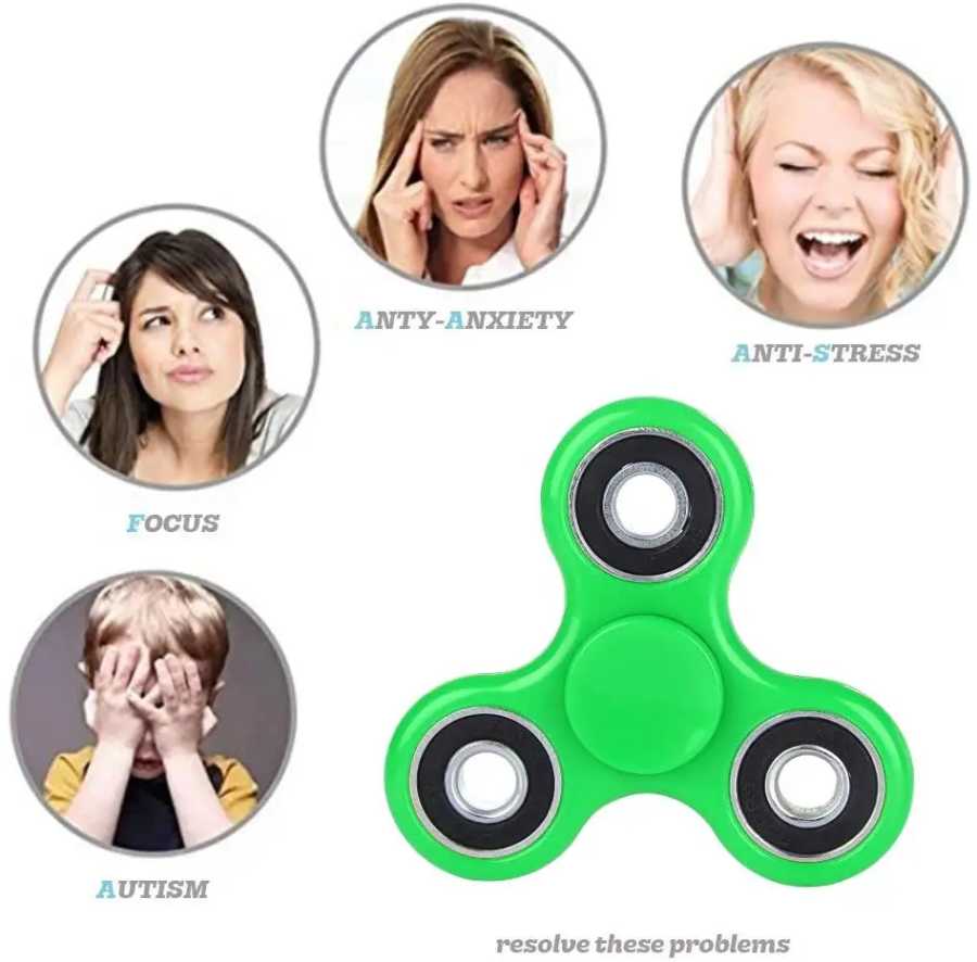 Фотография №5 товара ABS Спиннер EDC Спиннер для аутизма СДВГ Антистрессовый Tri-Spinner Высокое