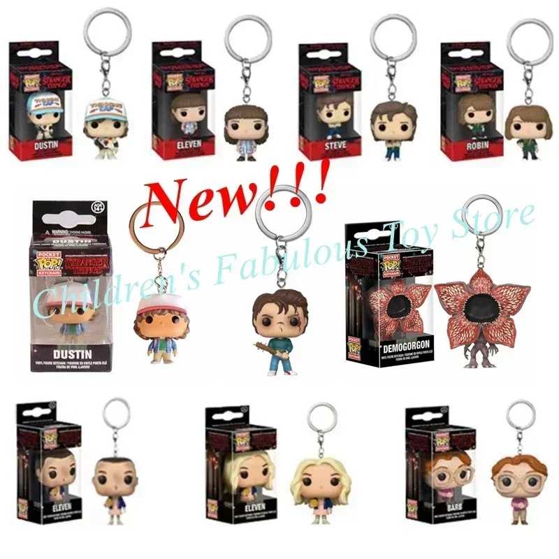 13-й стиль FUNKO карманный брелок &laquo;Одиннадцать Дастин Барб&raquo; Стив Демогоргон фигурки игрушки ретро с коробкой Игровые фигурки и трансформеры