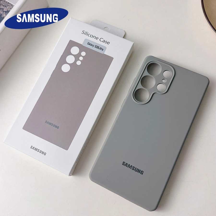 Оригинальный чехол из жидкого силикона однотонного цвета для Samsung Galaxy S26 S25 S24 S23 S22 Ultra S24 Plus FE с официальной упаковкой Чехлы и чехлы для мобильных телефонов