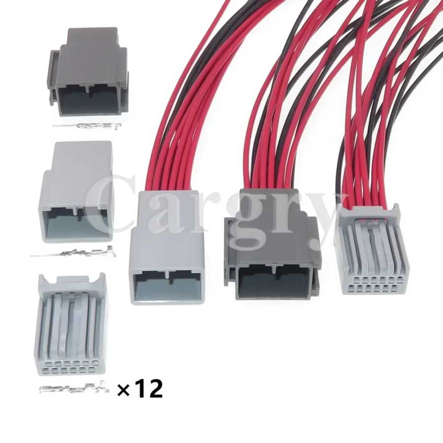 Комплект из 12 шт. MX34012SF1 MX34012PF1: Разъем для автомобильной навигационной системы, жгут проводов, гнездо для приборной панели автомобиля с проводами Электротехническое оборудование